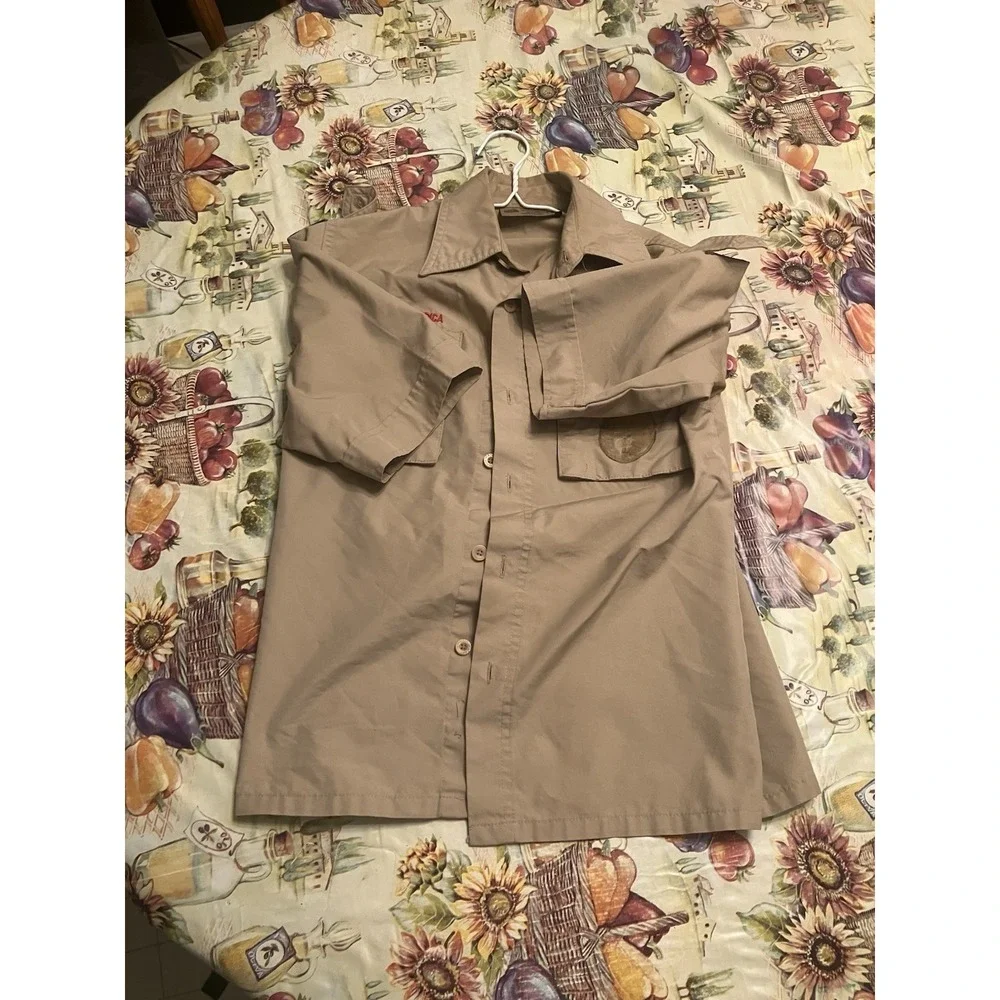 Vented Microfiber Poly Boy Scout BSA UNIFORM SHIRT Youth Medium New Style N88